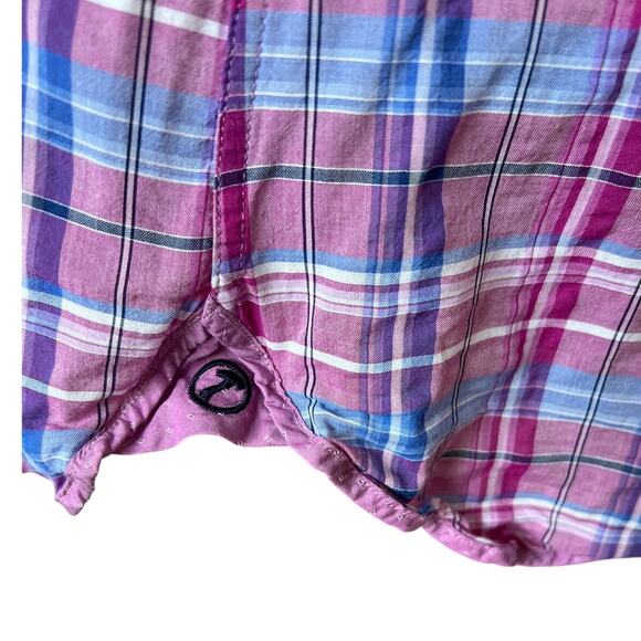 Hammer Made Short Sleeve Button Up Plaid Shirt Men's Medium Designer Details - Picture 4 of 11